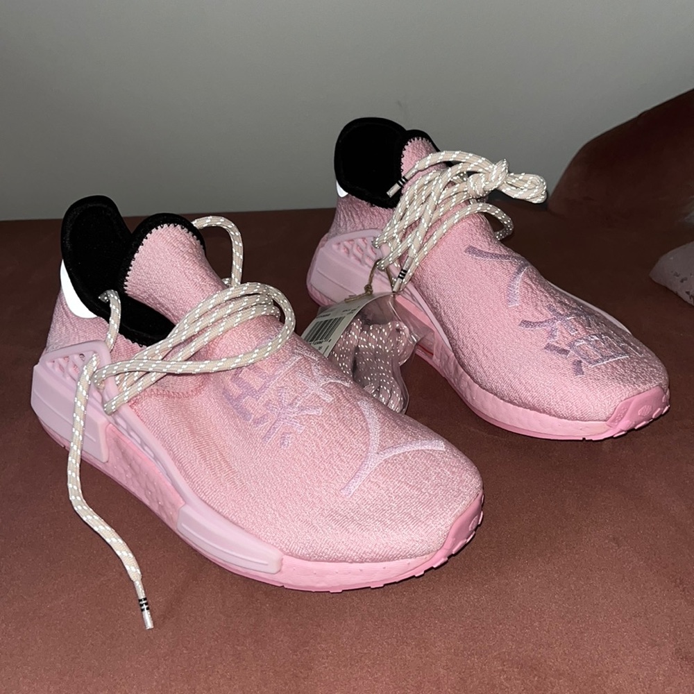 adidas Men's NMD HU Human Race x Pharrell Pink 2021 GY0088 Size 6.5 new in box